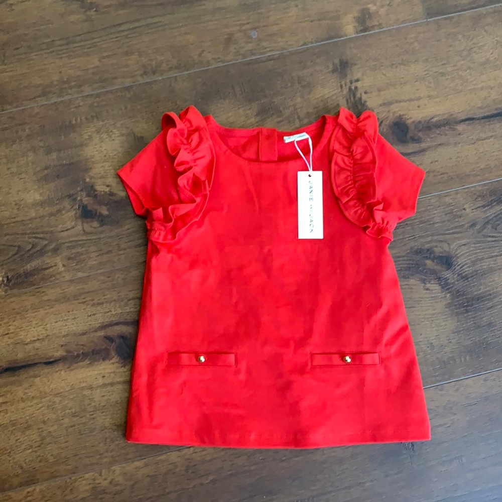 Janie & Jack Girls Red top